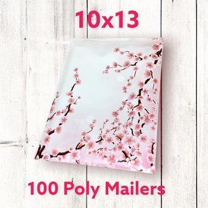 100 Cherry Blossom 10x13 Poly Mailers